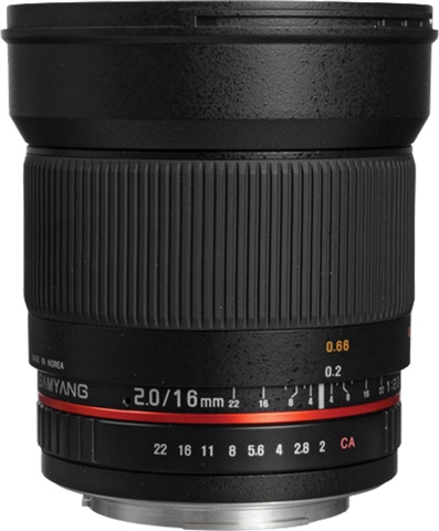 SAMYANG 16mm F2.0 ED AS UMC CS キャノン用 新品)SAMYANG (サムヤン) 16mm F2.0 ED AS UMC CS (キヤノンEF用